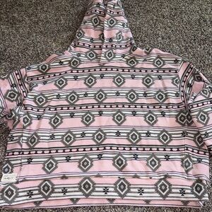 Simply Southern Pink and Gray Patterned Cardigan